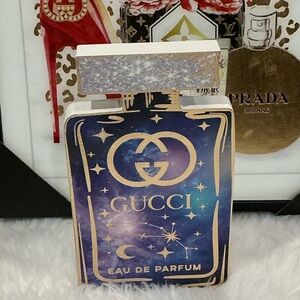 Gucci Cosmic Eau de Parfum Art Display in Gold and Blue home decor NWT